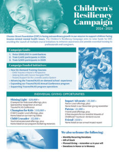 Child resiliency campaign flyer