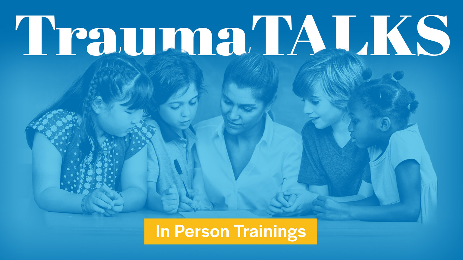 banner for TraumaTALKS trauma-informed care trainings and professional development presentations